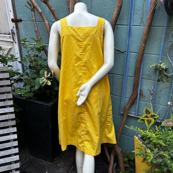 Lady in Waiting Vintage Yellow Linen Maternity Dress - Picture 2 of 5
